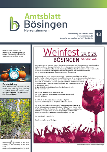 NUSSBAUM+ Premium - Amtsblatt Bösingen Herrenzimmern