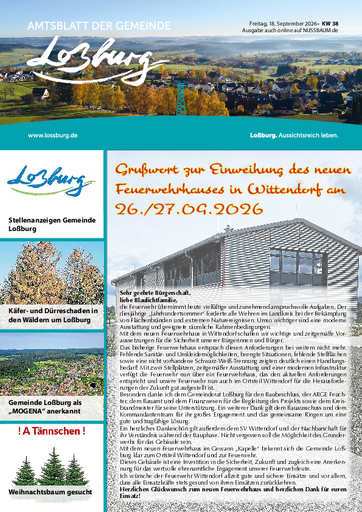 NUSSBAUM+ Premium - Amtsblatt der Gemeinde Loßburg