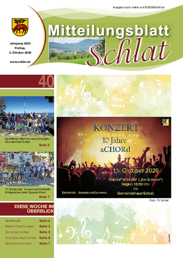 NUSSBAUM+ Premium - Mitteilungsblatt Schlat