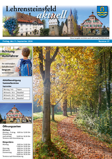 NUSSBAUM+ Premium - Lehrensteinsfeld aktuell