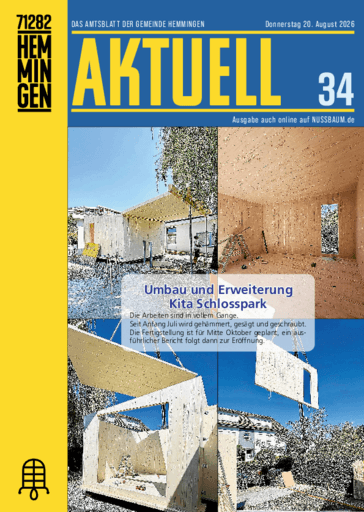 NUSSBAUM+ Premium - Hemmingen Aktuell – Das Amtsblatt der Gemeinde Hemmingen