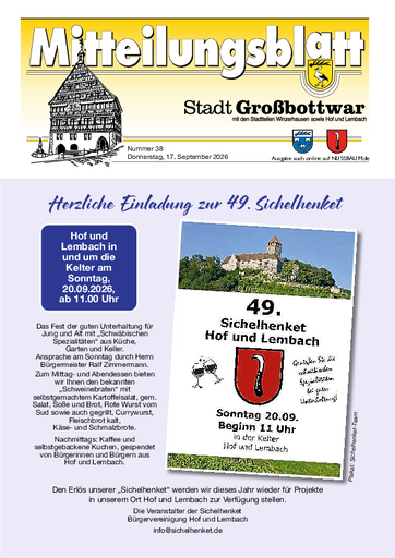 NUSSBAUM+ Premium - Mitteilungsblatt Stadt Großbottwar