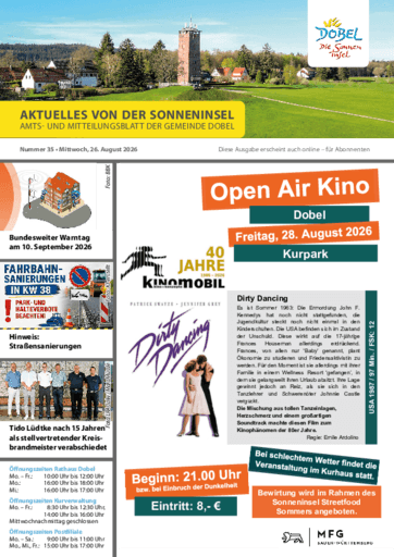 NUSSBAUM+ Premium - Aktuelles von der Sonneninsel - Amts- und Mitteilungsblatt der Gemeinde Dobel